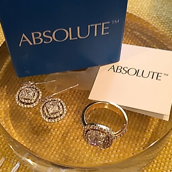 Absolute Jewelry New Absolute Ring And Earring Set By Hsn Poshmark